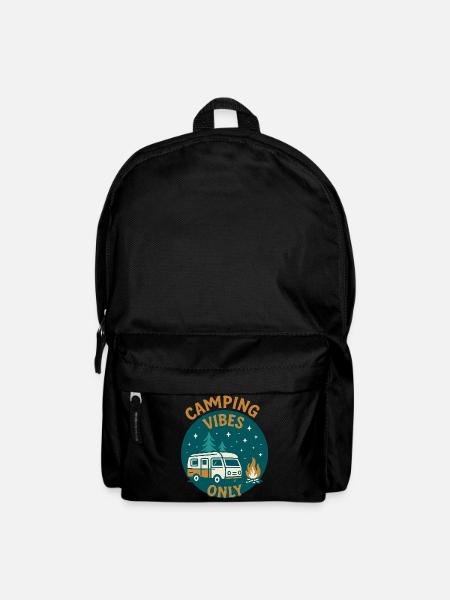 Camping Vibes Only - Freizeit Design - Rucksack - Schwarz