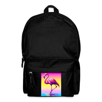 Flamant - Sac à dos - noir - Devant