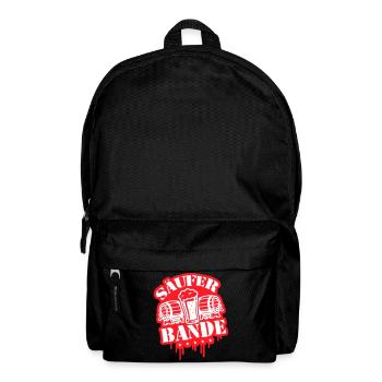 Säufer Bande Bier - Rucksack - Schwarz - Vorne