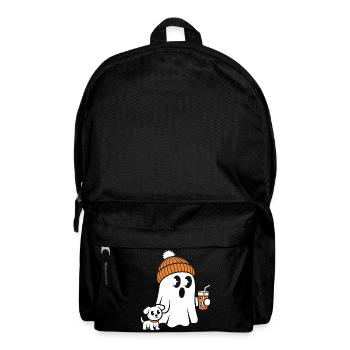 Cozy Ghost with Beanie - Backpack - black - Front
