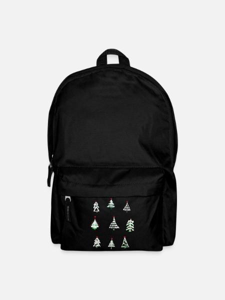 weiße Weihnachten - Rucksack - Schwarz