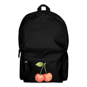 Couple de cerises câlins Cerises Amour d’été - Sac à dos - noir - Devant