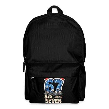67 Six Seven 6-7 Italienisches meme Santa DJ - Rucksack - Schwarz - Vorne