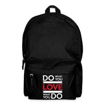 Do What You Love, Love What You Do - Backpack - black - Front