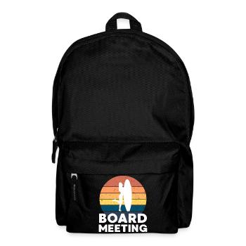 Surfing Board Meeting - Backpack - black - Front