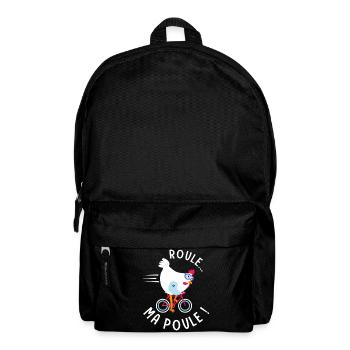 Roule Ma Poule – Humor Cycliste Vélo Homme Geschenk - Rucksack - Schwarz - Vorne