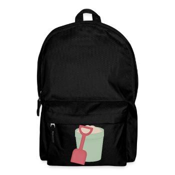 Sandpit Shovel Motif - Backpack - black - Front