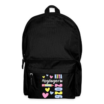 KITA Abgängerin 2026 - Schulanfänger Einschulung - Rucksack - Schwarz - Vorne