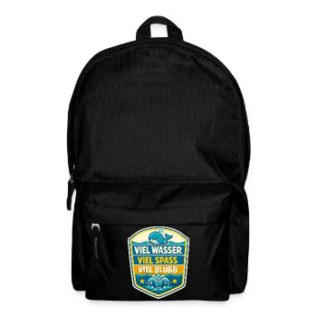 Viel Wasser Viel Spass Schild - Rucksack - Schwarz - Vorne