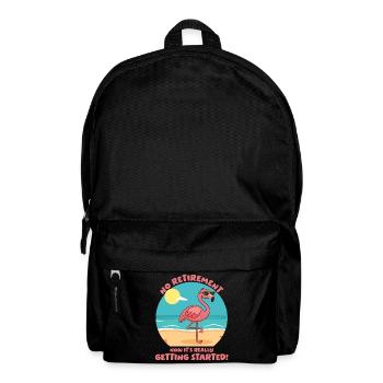 Retraite ? Maintenant, ça commence vraiment ! - Sac à dos - noir - Devant