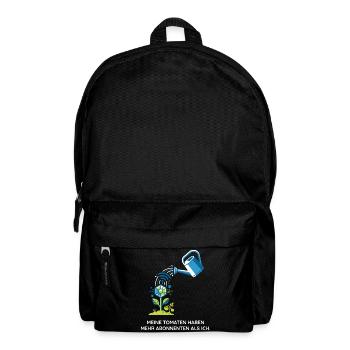 Urban Gardening, Technik, Hobby Design - Rucksack - Schwarz - Vorne