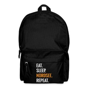 Nordseefan Eat Sleep Nordsee Repeat - Backpack - black - Front