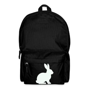 Bunny Silhouette Minimal - Sac à dos - noir - Devant