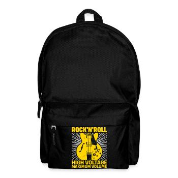 Rock'N'Roll High Voltage Guitar - Backpack - black - Front