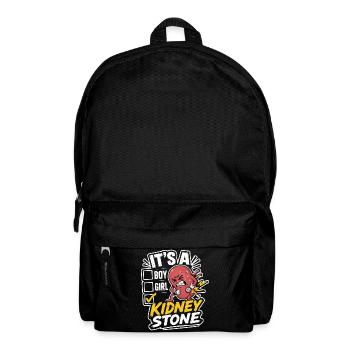 Kidney Stone Survivor - Funny Kidney Stone Motif - Backpack - black - Front