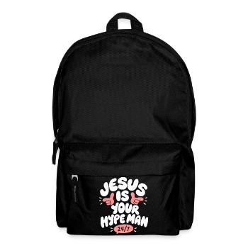 Jesus Is Your Man - Rucksack - Schwarz - Vorne