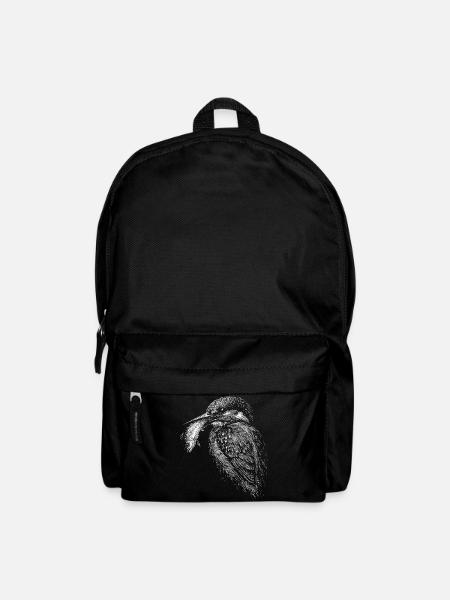 Eisvogel - Rucksack - Schwarz