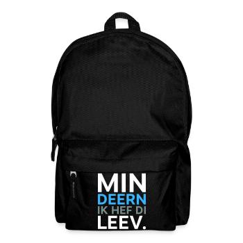 Deern ik hef di Plattdeutsch Spruch Shirt - Rucksack - Schwarz - Vorne