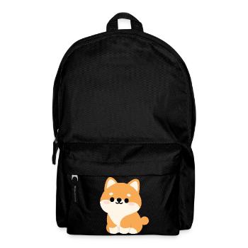 shiba inu - Sac à dos - noir - Devant