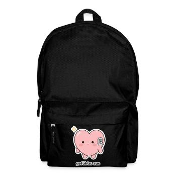 gefühle: aus – Herz Meme - Rucksack - Schwarz - Vorne