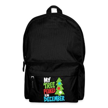Weihnachtsbaum hatte im Dezember Hochsaison - Rucksack - Schwarz - Vorne