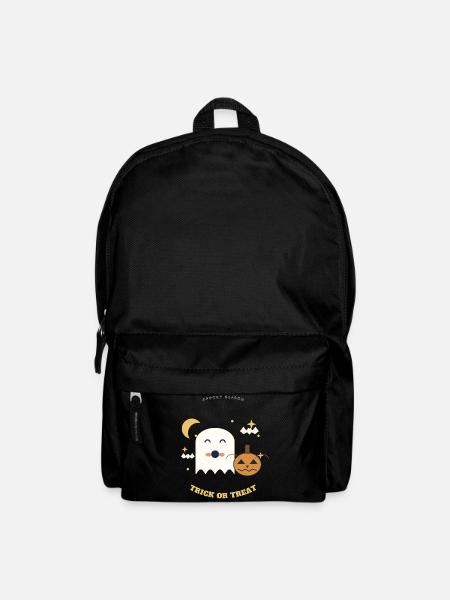 Geist und Kürbis: Spooky Season - Rucksack - Schwarz