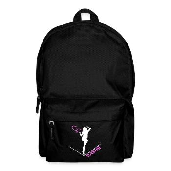 slackline slacken rope acrobat rope artist balance - Backpack - black - Front