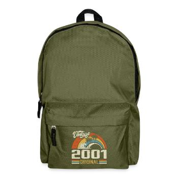 Vintage 2001 Vintage Retro Anniversary Gift - Backpack - olive green - Front