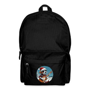Jack Russel Terrier Hund Weihnachten Gitarre - Rucksack - Schwarz - Vorne