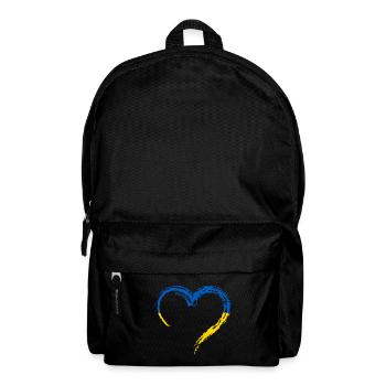 Ukraine Herz - Rucksack - Schwarz - Vorne