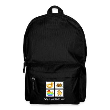 Ente Entensammlung Entenliebhaber "Ente gut" - Rucksack - Schwarz - Vorne