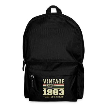 Vintage 1983 Retro 1983 Birthday Gift - Backpack - black - Front
