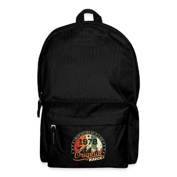 Cadeau D'anniversaire Mars 1978 Vintage 1978 Retro - Sac à dos - noir - Devant