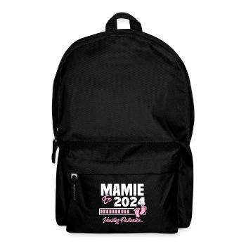 Mamie en 2024 / Cadeau future mamie 2024 - Sac à dos - noir - Devant