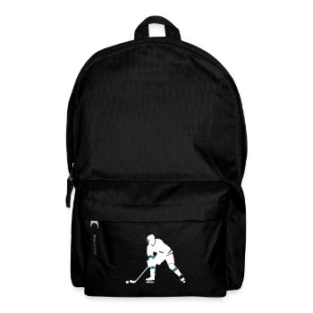 Ice Hockey Spieler Symbol - Rucksack - Schwarz - Vorne
