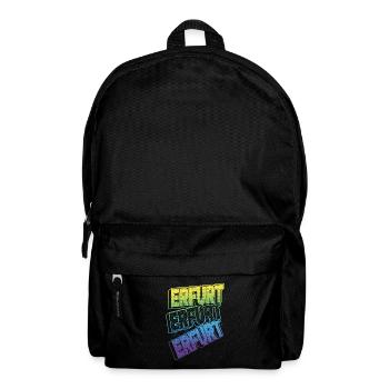 Erfurt Deutschland Stadt Schrift Skyline Heimat - Rucksack - Schwarz - Vorne