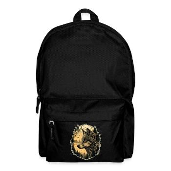 Wolf Art Head Wolf’s Head Nature Wilderness Vintage - Sac à dos - noir - Devant