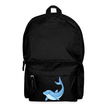 Joyeux Delfin pour la bonne humeur sur les T-shirts & plus - Sac à dos - noir - Devant
