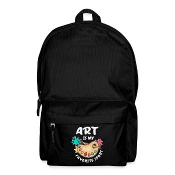 Art Is My Favorite Sport - Backpack - black - Front