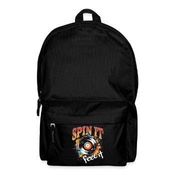 Disque Vinyle LP Platine Rétro - Sac à dos - noir - Devant
