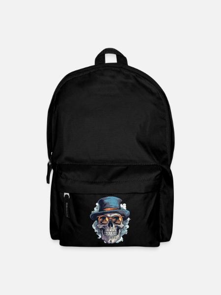 Skull Skull Lunettes de soleil Chapeau Cool - Sac à dos - noir