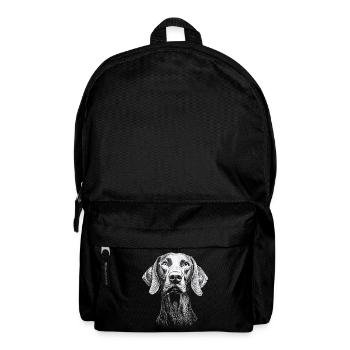 Weimaraner Portrait Hunting Dog Hunting Dogs Dogs - Backpack - black - Front