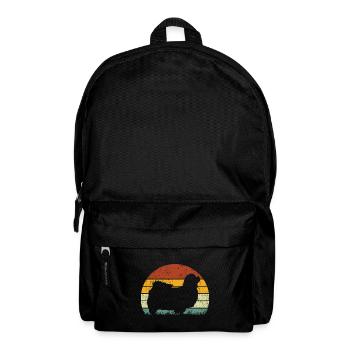 Epagneul Tibétain Chien Vintage Rétro - Sac à dos - noir - Devant