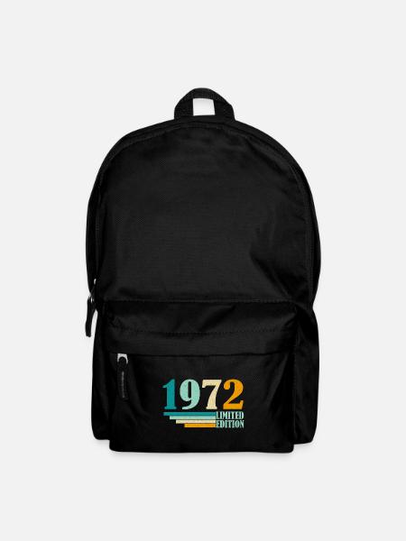 Vintage 1972 Vintage Retro Cadeau d’anniversaire - Sac à dos - noir