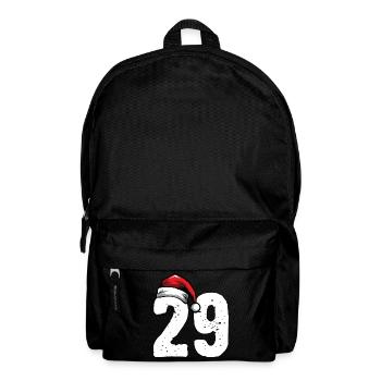 29 Zahl Weihnachten - Rucksack - Schwarz - Vorne