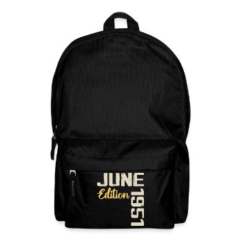 Born in June 1951 Gift June 1951 Birthday - Backpack - black - Front