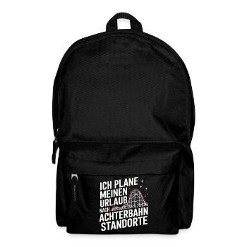 Roller Coaster Amusement Park Roller Coaster - Backpack - black - Front