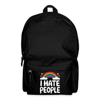 Lustig Sarkasmus sarkastischer Humor Ironie - Rucksack - Schwarz - Vorne