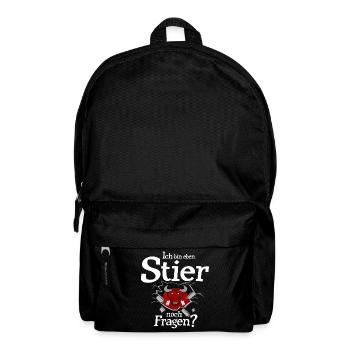 Stier Tierkreiszeichen Sternzeichen - Rucksack - Schwarz - Vorne