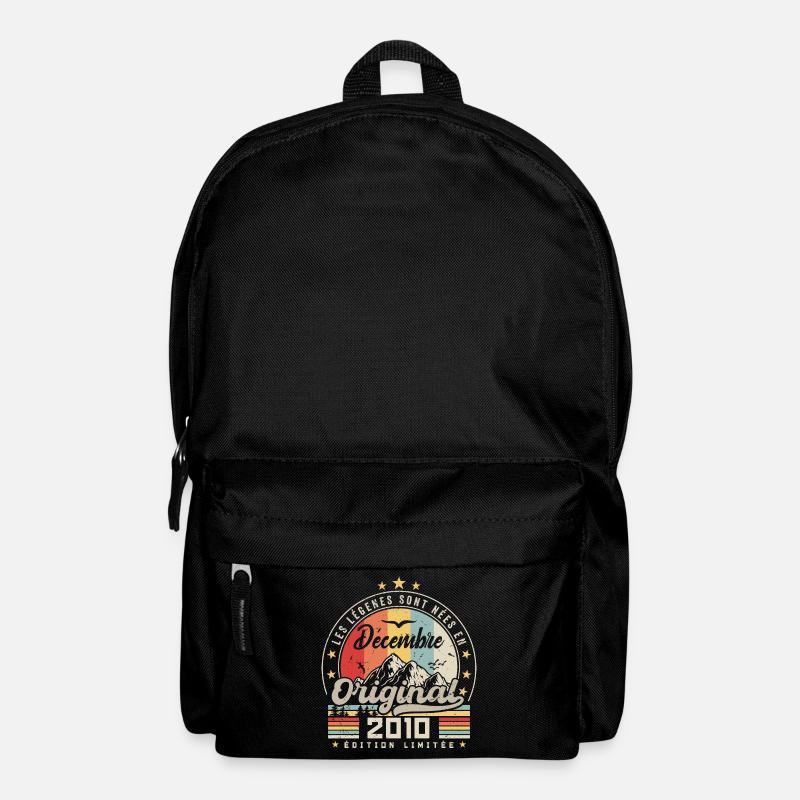 Cadeau D'anniversaire Nées En Décembre 2010 - Sac à dos - noir